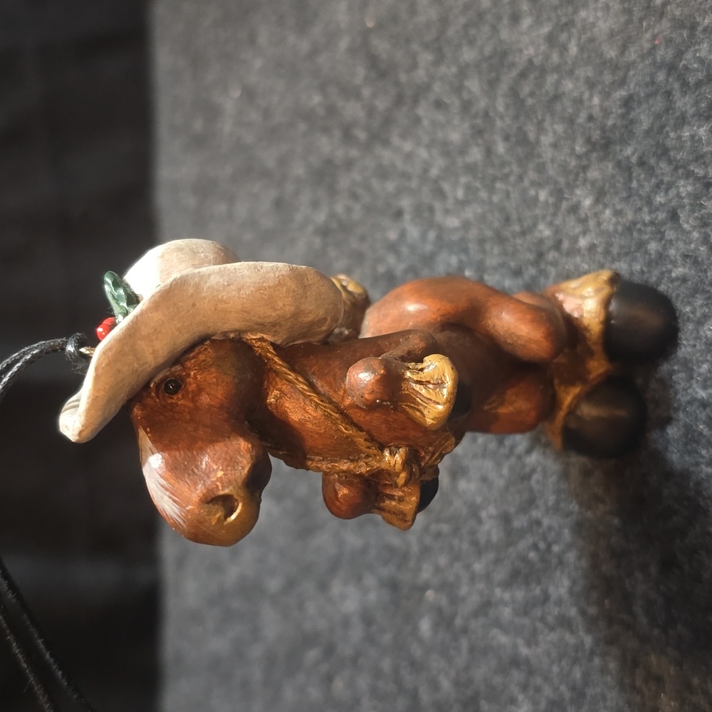 Elmer horse Christmas ornament